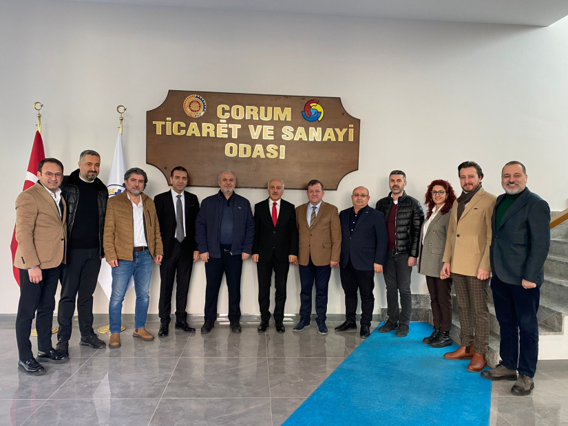 AK Parti Çorum Belediye Başkan Aday Adayı Gül’den ÇTSO Başkanı Başaranhıncal'a Ziyaret