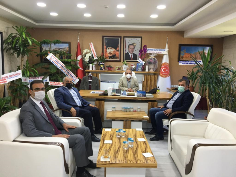 Meclis Başkanı Mehmet Bektaş'a hayırlı olsun ziyareti