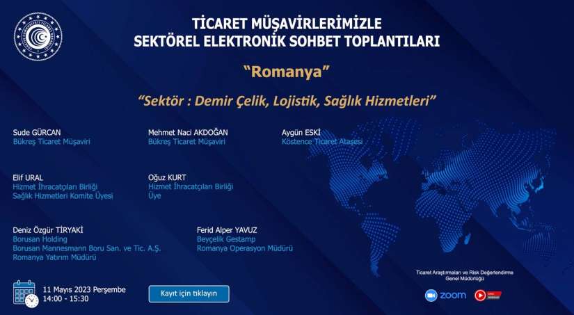 Ticaret Müşavirlerimizle Sektörel Elektronik Sohbetler- Romanya hk.