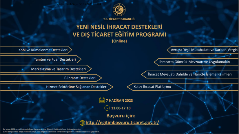 Devlet Destekleri Eğitimi hk.