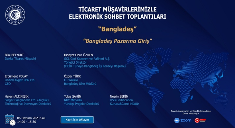 Ticaret Müşavirlerimizle Sektörel Elektronik Sohbetler-Bangladeş hk.