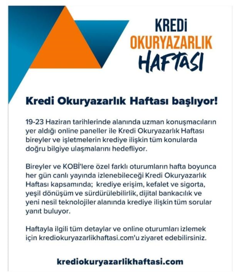 Kredi Okuryazarlık Haftası hk