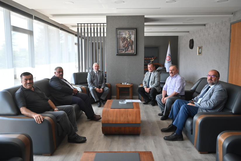 Belediye Başkanı Aşgın, Çesob Başkanı Gür, ve Oda Başkanları Fındıkçı ve Şahin’den TSO Başkanı Başaranhıncal’a Ziyaret