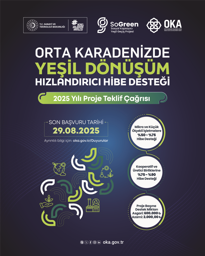 Orta Karadenizde Yeşil Dönüşüm Hızlandırıcı Hibe Desteği Programı Bilgilendirme Toplantısı