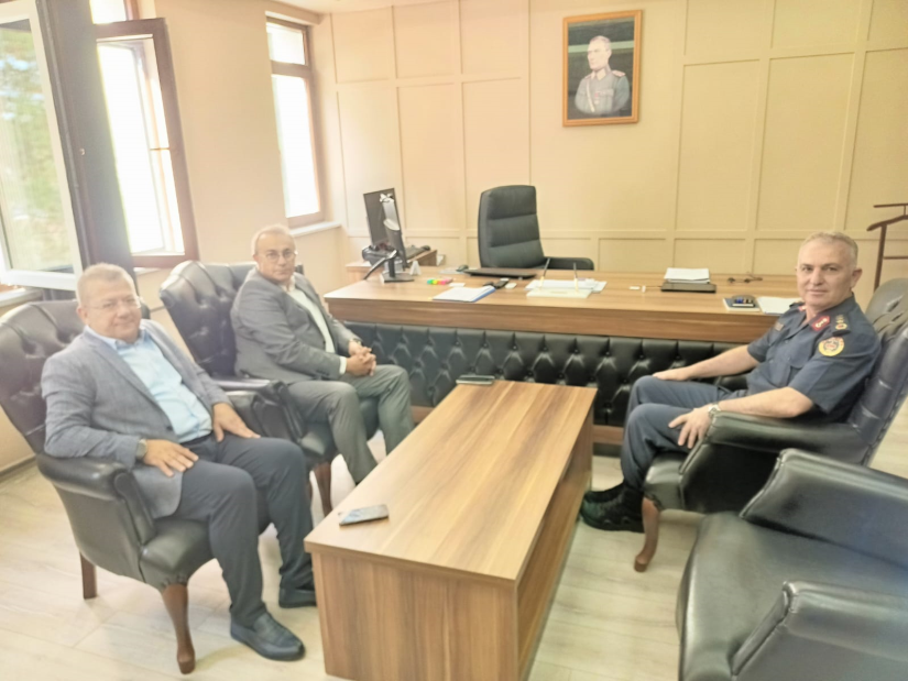 İl Jandarma Komutanı Yardımcısına Hayırlı Olsun ziyareti