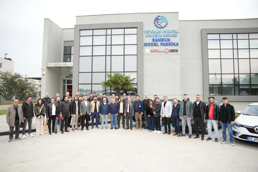 Odamız ve KOSGEB iş birliğiyle, Samsun Organize Sanayi Bölgesi’nde faaliyet gösteren Model Fabrika’ya yapılan teknik gezi