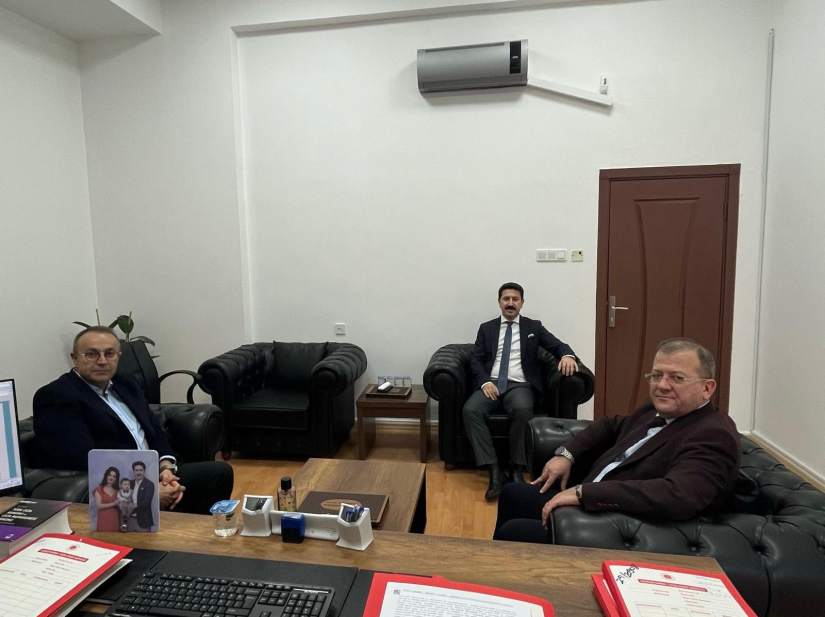 Çorum Cumhuriyet Başsavcı Vekilliği görevine atanan Sinan Ergüden’e hayırlı olsun ziyareti