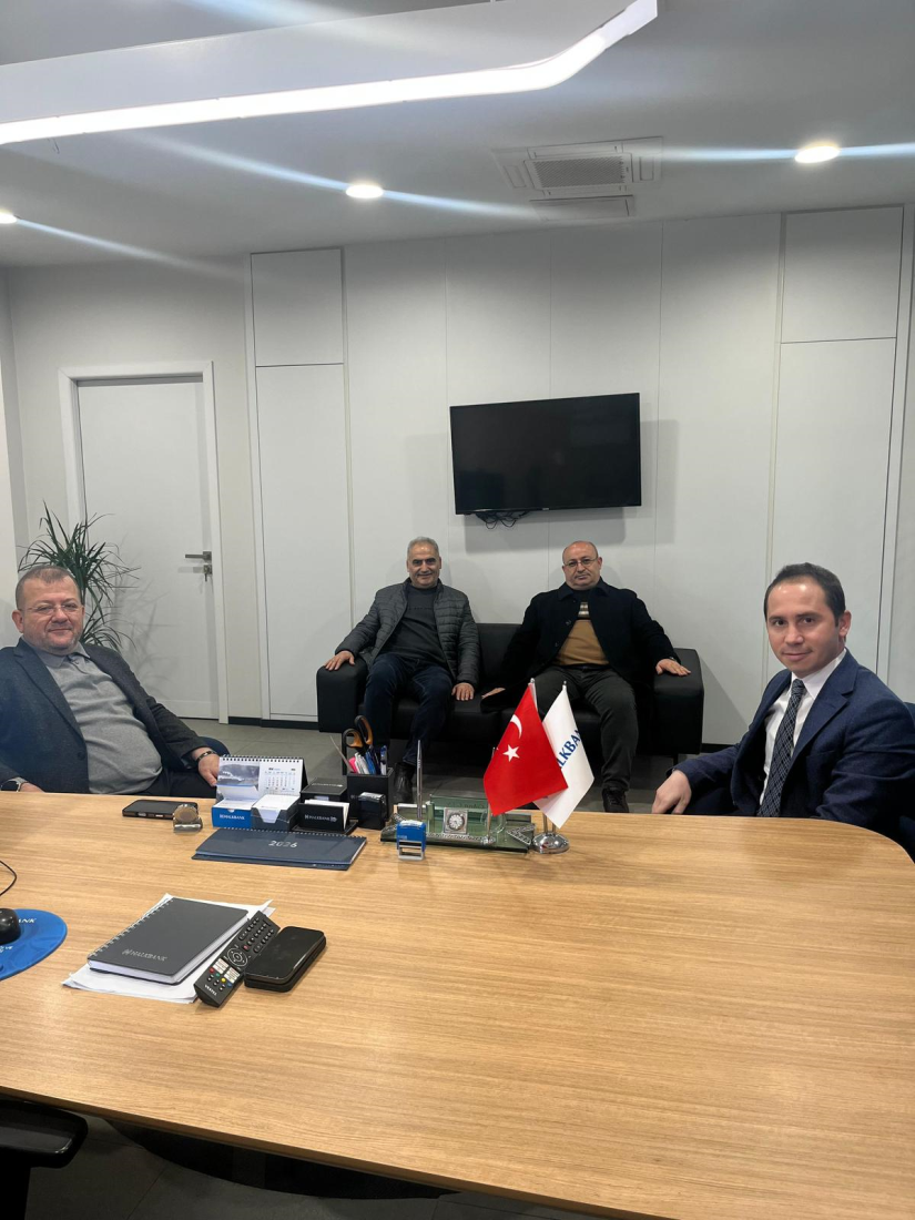 Halkbank Çorum Sanayi Şube Müdürü Cihan Can’ı ziyaret